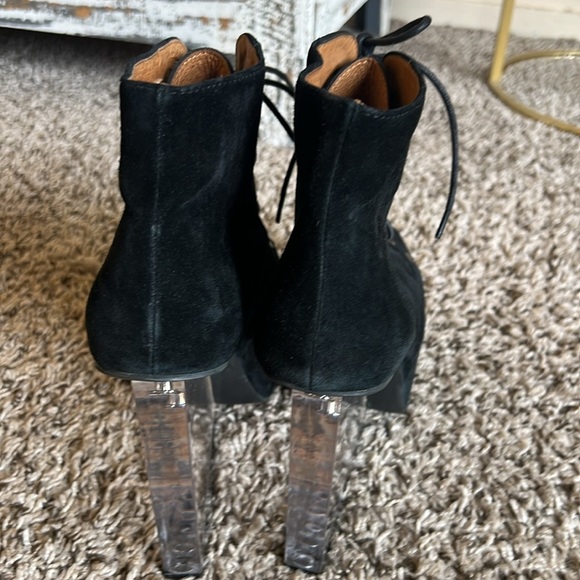Jeffrey Campbell Dina Suede Wedge Boots Size 8.5 Handmade Havana last - Picture 7 of 15